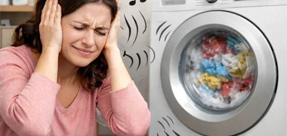 علت صدای زیاد ماشین لباسشویی و آموزش رفع مشکل